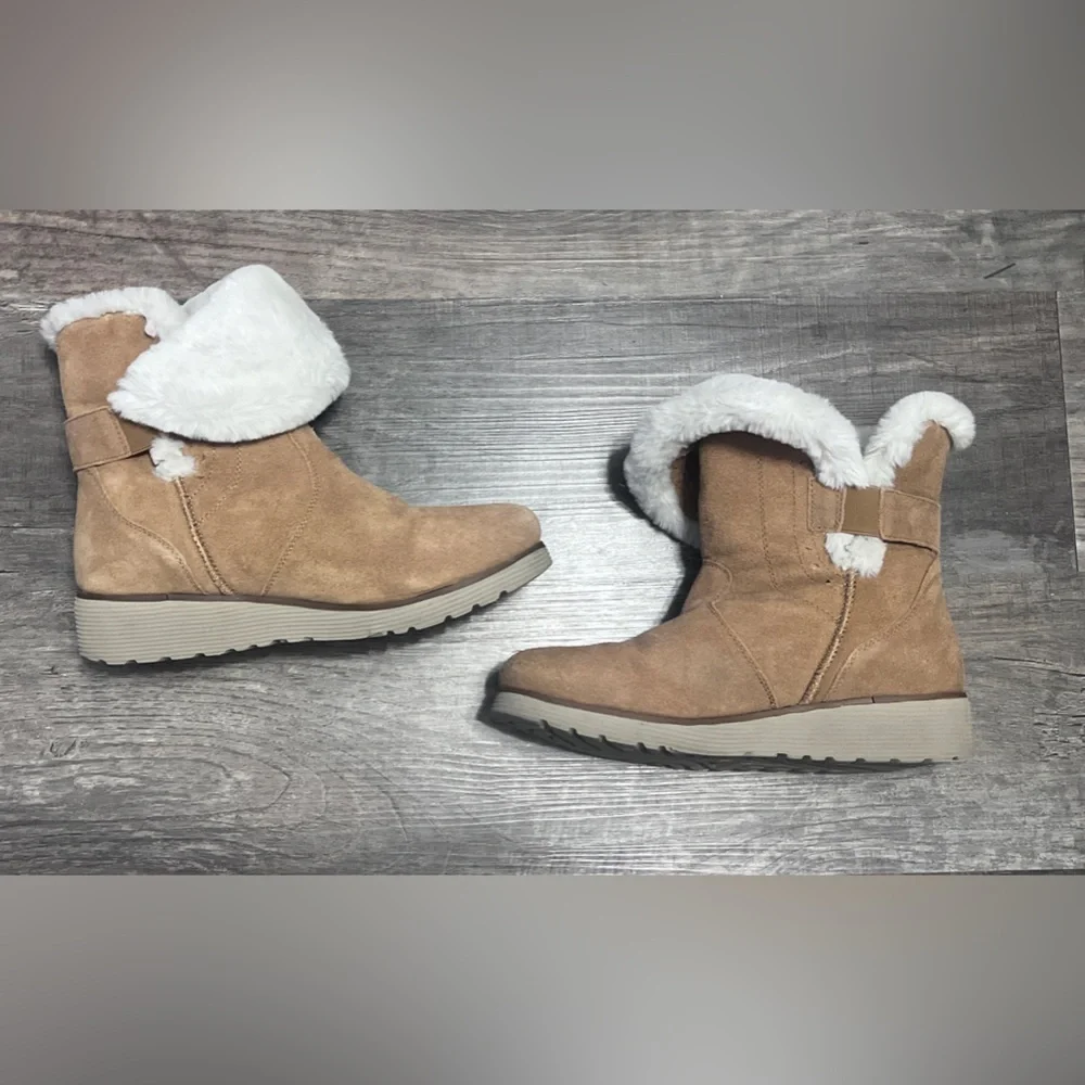 final price Skechers Keepsakes Wedge Cozy Peak Mid Calf Boots